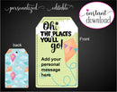 Printable Oh The Places You'll Go Kite Themed Gift Tags - Kaci Bella Designs