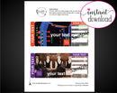Printable Laser Tag Surprise Gift Reveal Ticket - Kaci Bella Designs