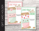 Printable Mother's Day Coffee Gift Card Holder - Kaci Bella Designs