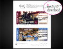 Printable Museum Surprise Gift Reveal Ticket - Kaci Bella Designs