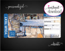 Printable Paintball Surprise Gift Reveal Ticket - Kaci Bella Designs
