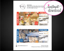 Printable Paintball Surprise Gift Reveal Ticket - Kaci Bella Designs