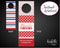 Printable Patriotic Colors Personalized Wine Gift Tags - Kaci Bella Designs