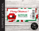 Editable MOVIE SUBSCRIPTION Surprise Gift Reveal Coupon - Kaci Bella Designs
