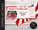 Editable PHOTOGRAPHY CLASSES Surprise Gift Reveal Coupon - Kaci Bella Designs