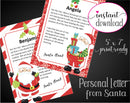 Printable Santa Claus Personalized Letters - Kaci Bella Designs