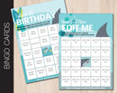 Shark Themed Bingo Cards with All Editable Text - Kaci Bella Designs