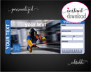 Printable iFLY or Sky Diving Surprise Gift Reveal Ticket - Kaci Bella Designs