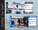 Printable iFLY or Sky Diving Surprise Gift Reveal Ticket - Kaci Bella Designs