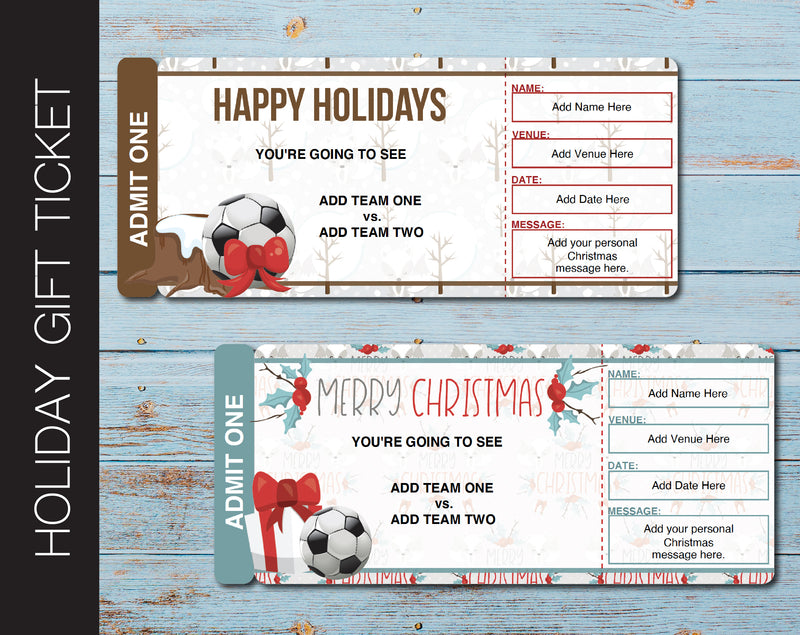 Holiday Themed Surprise Soccer Game Gift Reveal - Kaci Bella Designs