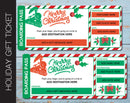 Holiday Themed Surprise Train Trip Gift Reveal Boarding Pass - Kaci Bella Designs