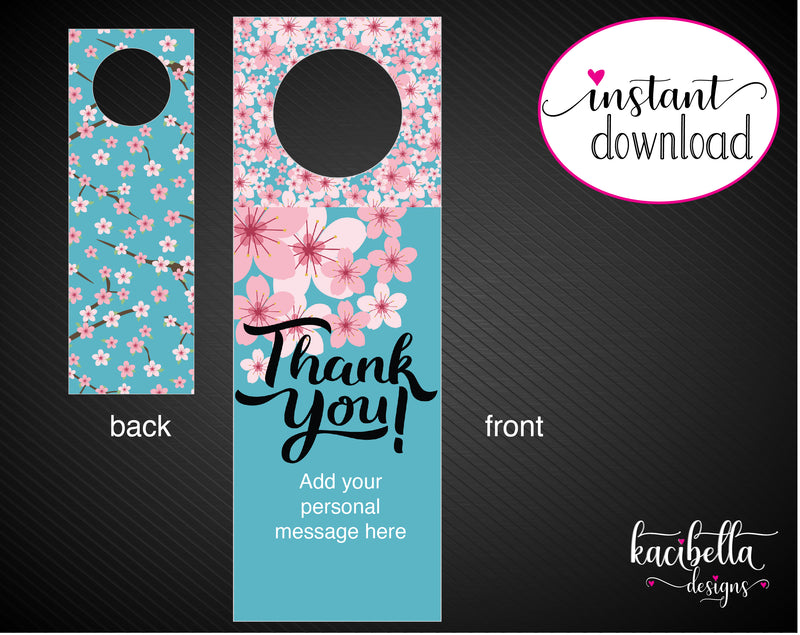 Printable Appreciation Personalized Double-Sided Wine Bottle Gift Tags - Kaci Bella Designs