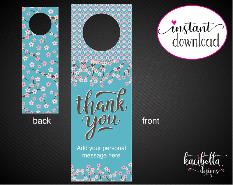 Printable Appreciation Personalized Double-Sided Wine Bottle Gift Tags - Kaci Bella Designs