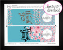 Printable Appreciation Personalized Double-Sided Wine Bottle Gift Tags - Kaci Bella Designs