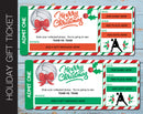 Holiday Themed Surprise Volleyball Game Gift Reveal Boarding Pass - Kaci Bella Designs