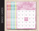 Printable Watercolor Themed Editable Bingo Cards - Kaci Bella Designs