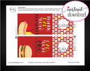 Printable Grill Themed Beer Bottle Personalized Gift Tags - Kaci Bella Designs