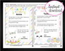 Printable Easter Bunny Personalized Letters - Kaci Bella Designs