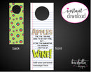 Printable Quarantine Teacher & Homeschool Parent Personalized Wine Gift Tags - Kaci Bella Designs