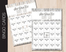 Country Wood Themed Bingo Cards with All Editable Text