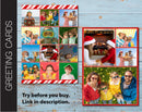 Editable Year in Review 5 x7 Photo Holiday Greeting Card