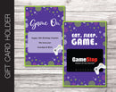 Printable Video Game Gift Card Holder - Kaci Bella Designs