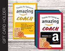 Printable Basketball Coach Appreciation Amazon Gift Card Holder - Kaci Bella Designs