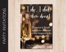 Printable Divorce Party Invitation - Kaci Bella Designs