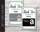 Printable Pug Gift Card Holder - Kaci Bella Designs