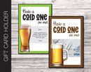 Printable Celebration Beer Gift Card Holder - Kaci Bella Designs