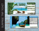 Printable Bahamas Surprise Trip Gift Boarding Pass - Kaci Bella Designs