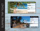 Printable Jamaica Surprise Trip Gift Ticket - Kaci Bella Designs