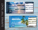 Printable Dominican Republic Surprise Trip Gift Boarding Pass - Kaci Bella Designs