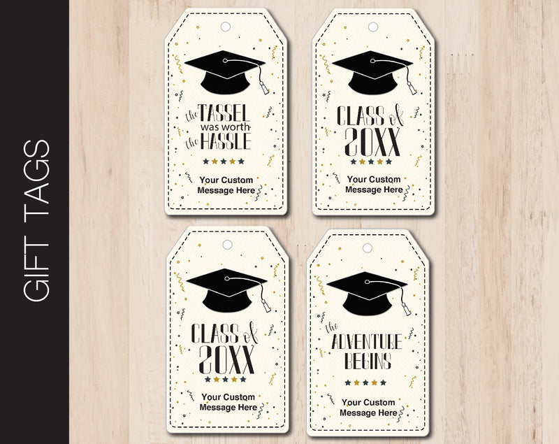 Printable Graduation Themed Gift Tags - Kaci Bella Designs