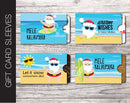 Printable Editable Sunny Christmas Gift Card Sleeve - Kaci Bella Designs