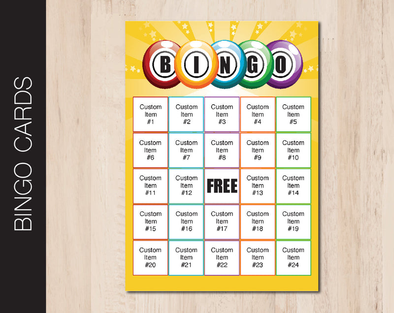 Printable All Purpose Editable Bingo Cards - Kaci Bella Designs