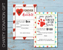 Printable Pet Loss Charity Donation Gift Card - Kaci Bella Designs